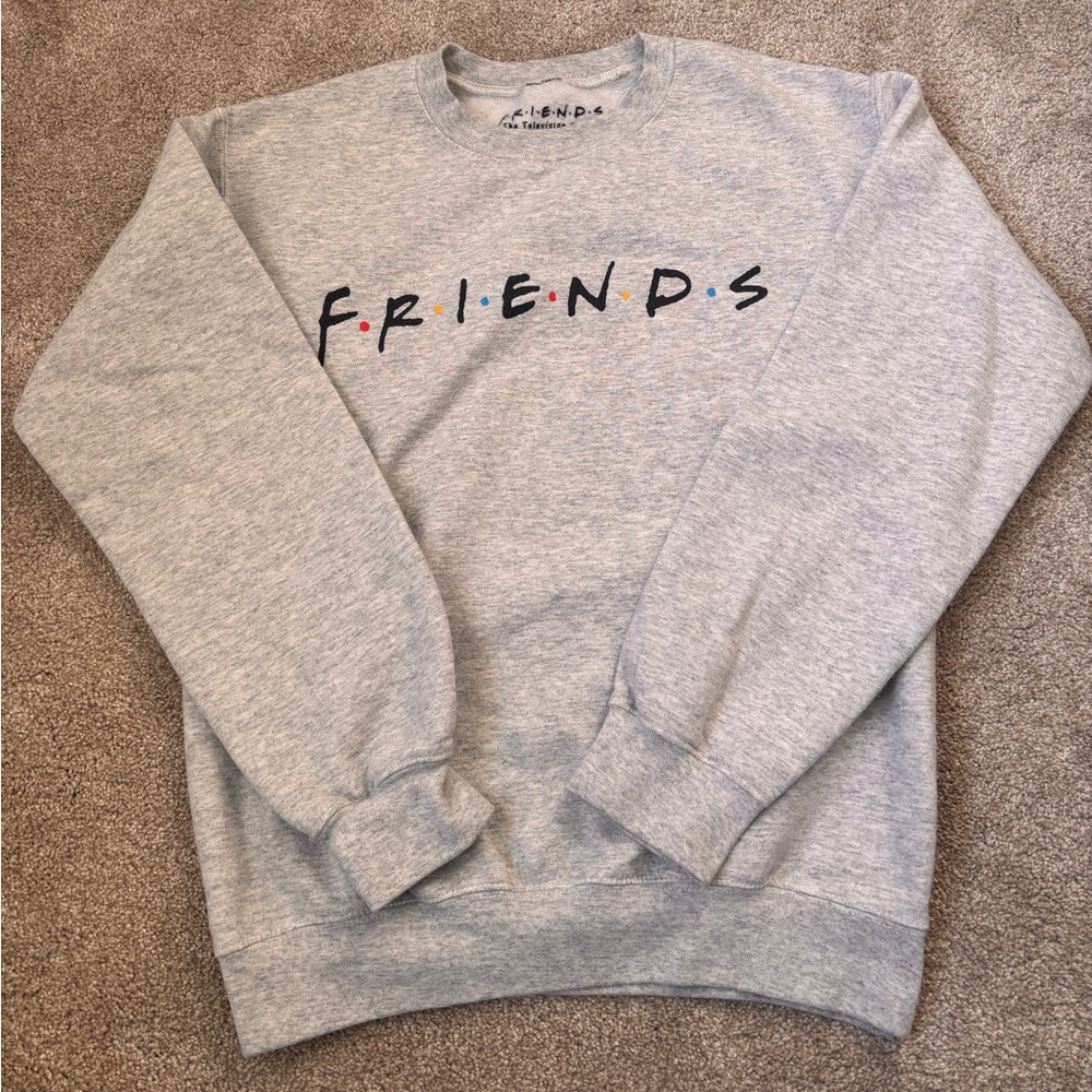 FRIENDS Light Gray Crewneck Sweater